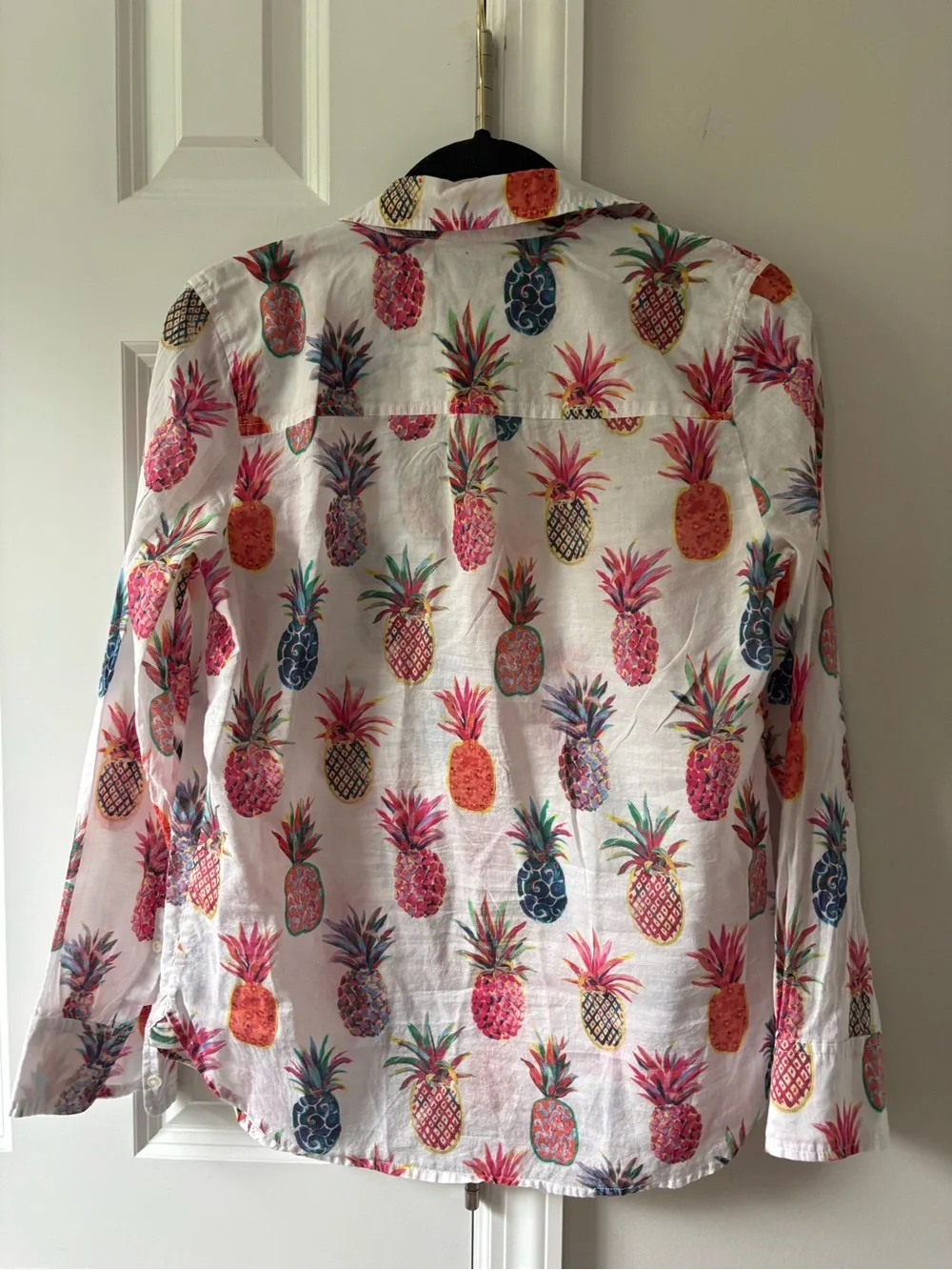 J Crew Pineapple Popover Top - Picture 5 of 9